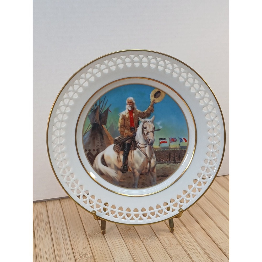 Bing & Grondahl Buffalo Bill Farewell Appearance Collector Plate 5th Ed Boxed